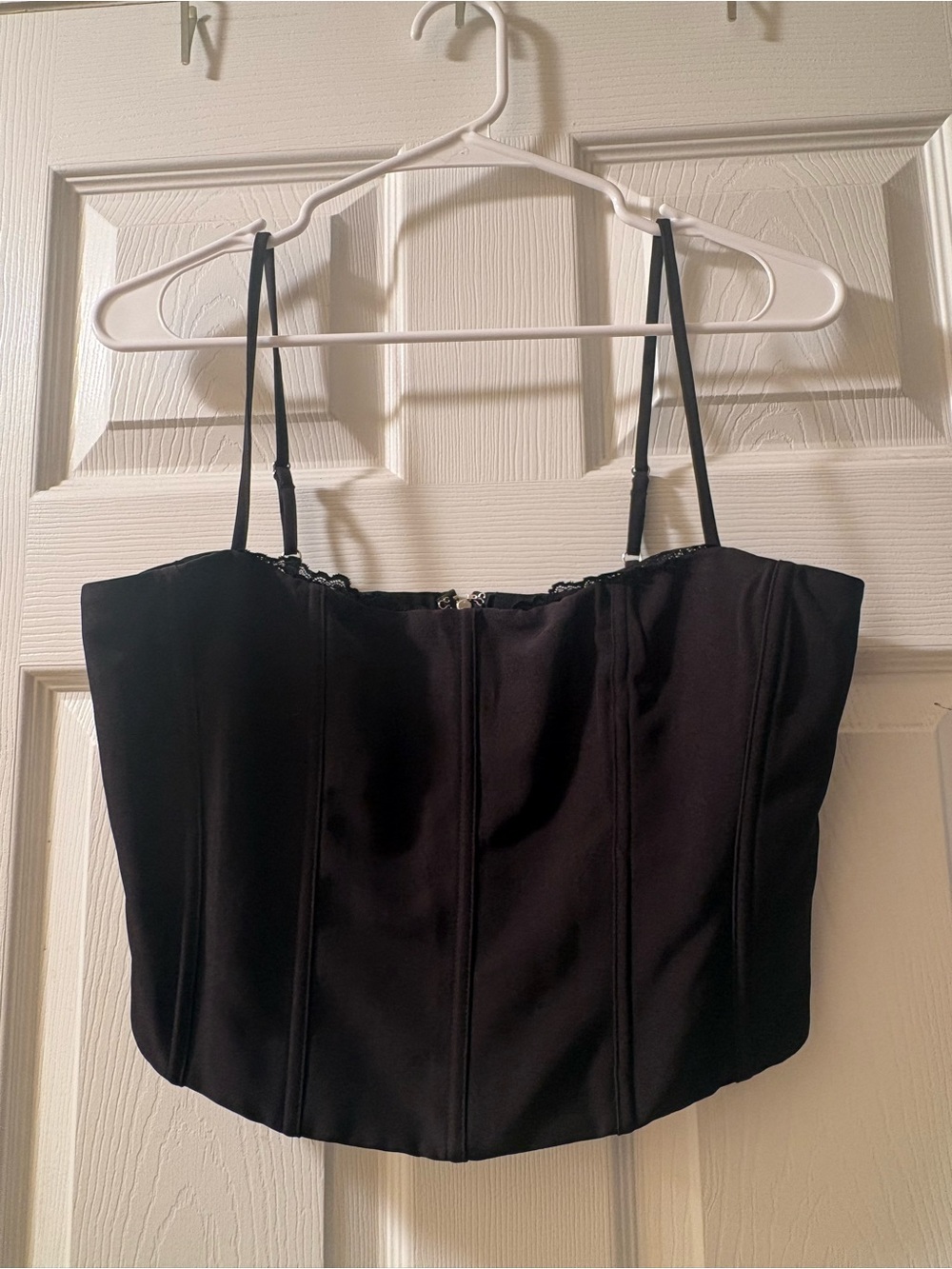 White Fox Boutique Love Me Harder Bustier crop top size Medium Brand NWT